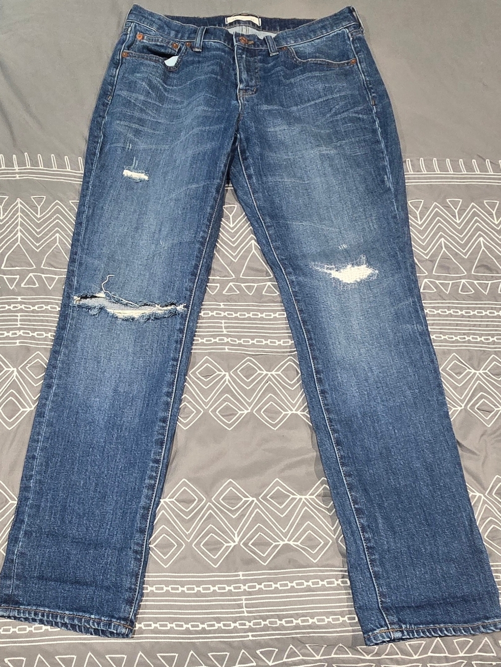 Madewell Distressed The Slim Boyjean Size 26 - Picture 9 of 9